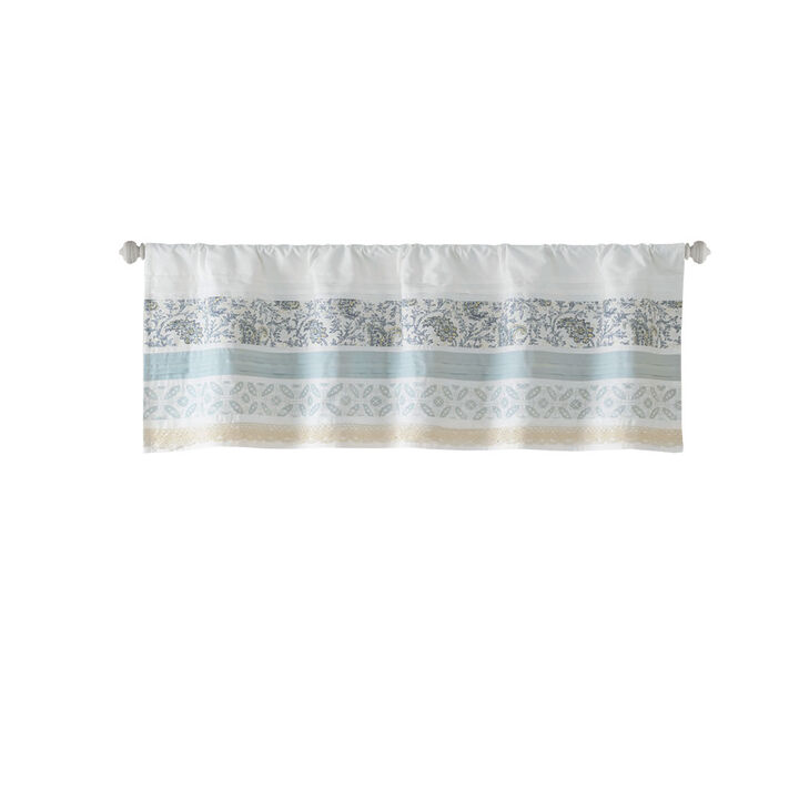 Gracie Mills Singleton Paisley Printed and Pieced Rod Pocket Valance
