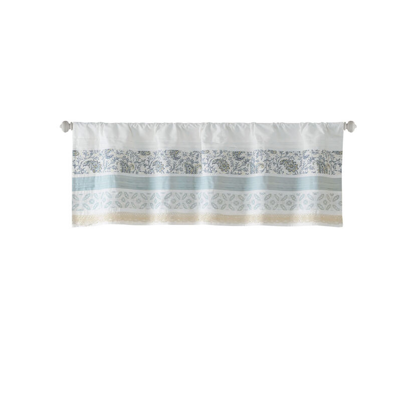 Gracie Mills Singleton Paisley Printed and Pieced Rod Pocket Valance