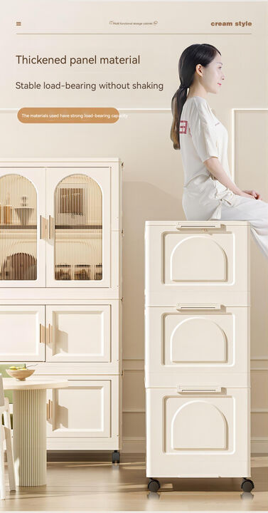 Portable Folding Wardrobe with Magnetic Door Storage Boxes and Hangers