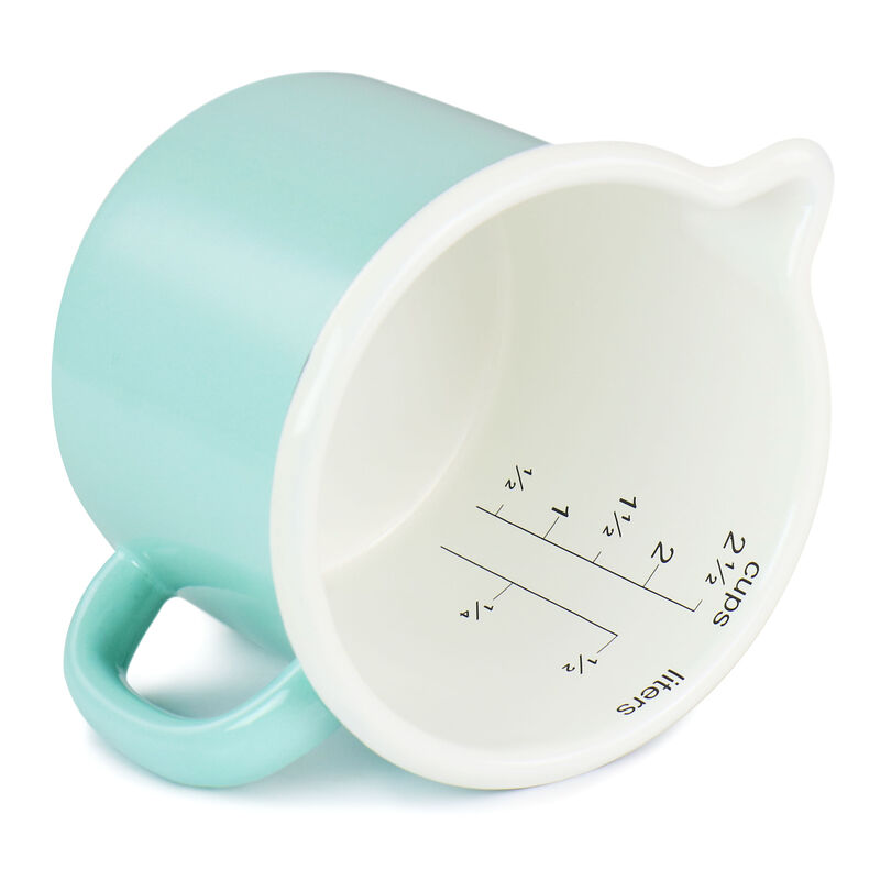 Martha Stewart 2.5 Cup Enamel on Steel Measuring Cup in Turquoise