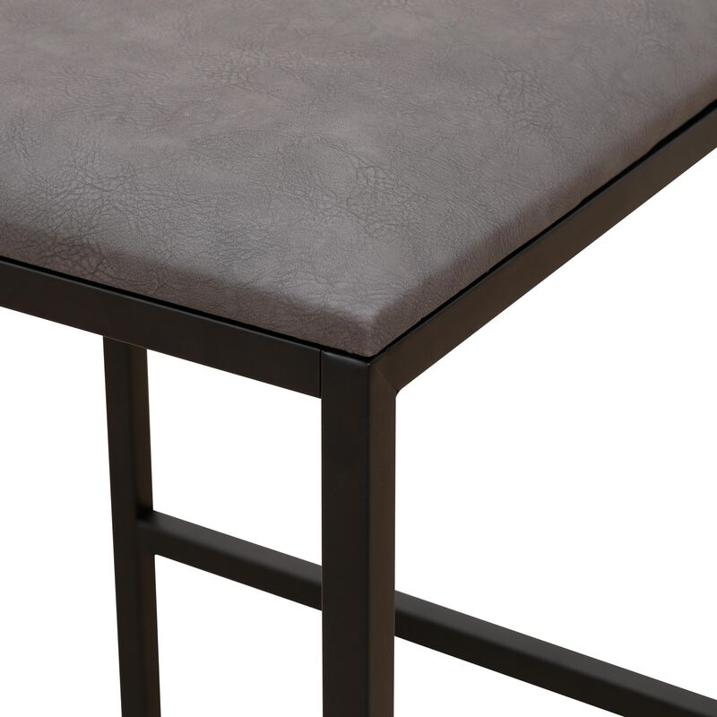 Set of 2 Counter Height Barstools Kitchen Island Stools with Backs for Comfort & Style