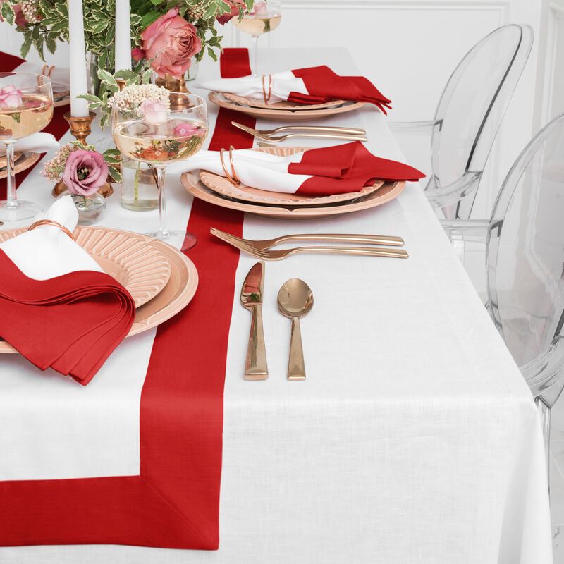 Solino Home 100% Pure Linen Table Runner | Contempo