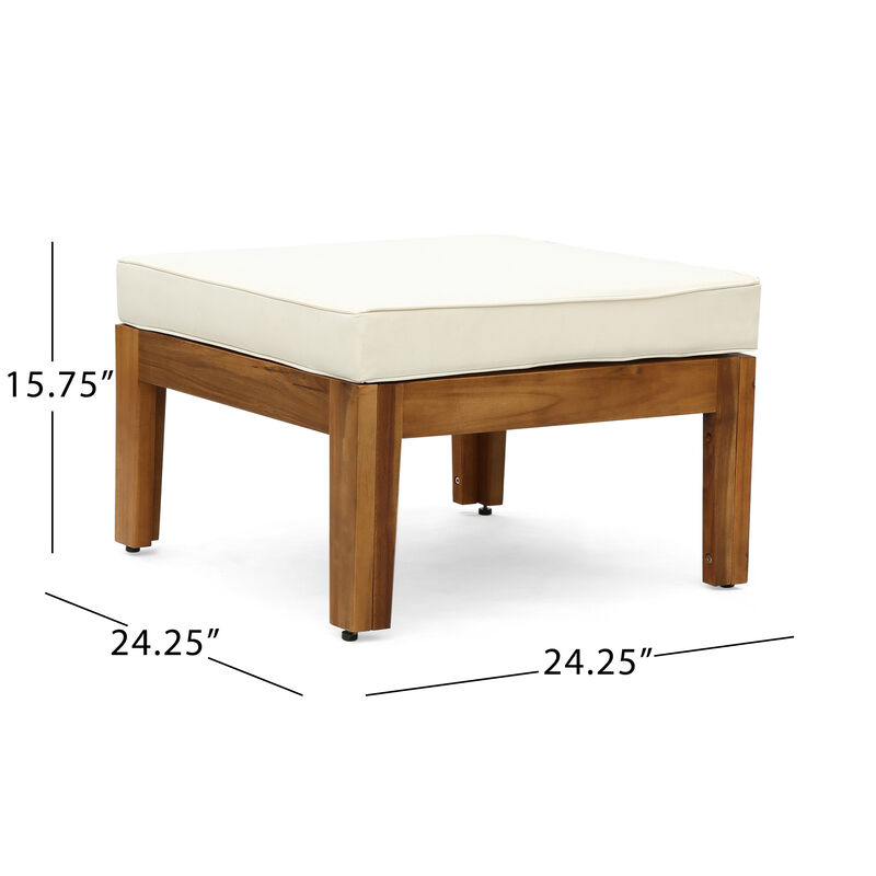 Merax Acacia Wood Sectional Sofa Seating Set for Outdoor