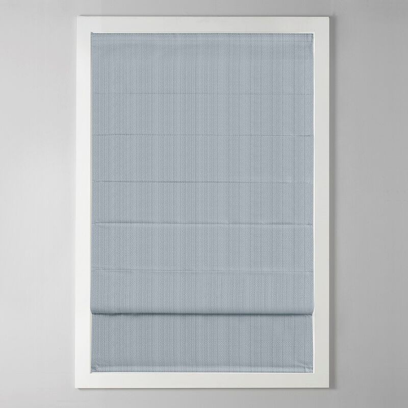 Gracie Mills Calyx Textured Room Darkening Cordless Roman Window Shade - 33x64"