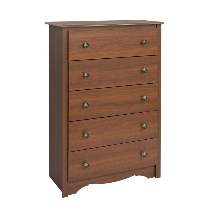 Prepac Cherry Monterey 5 Drawer Chest