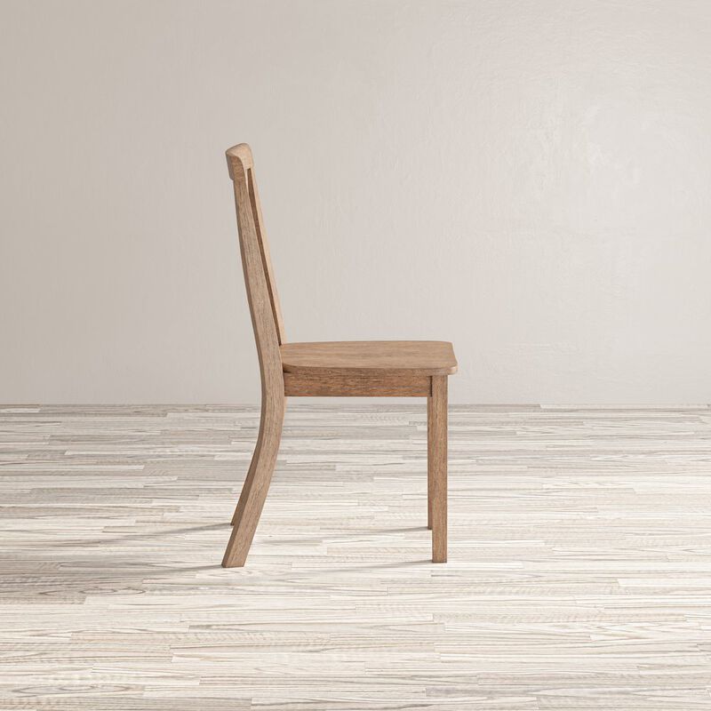 Jofran Eastern Tides Coastal Wire-Brushed Wood X-Back Acacia Dining Chair (Set of 2)