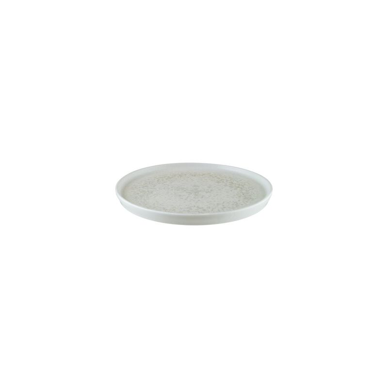 Luna dia.8.75" Round White Porcelain Plate (Set of 4)