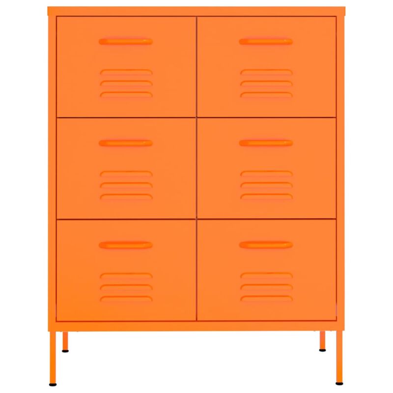 vidaXL Drawer Cabinet 31.5"x13.8"x40" Steel