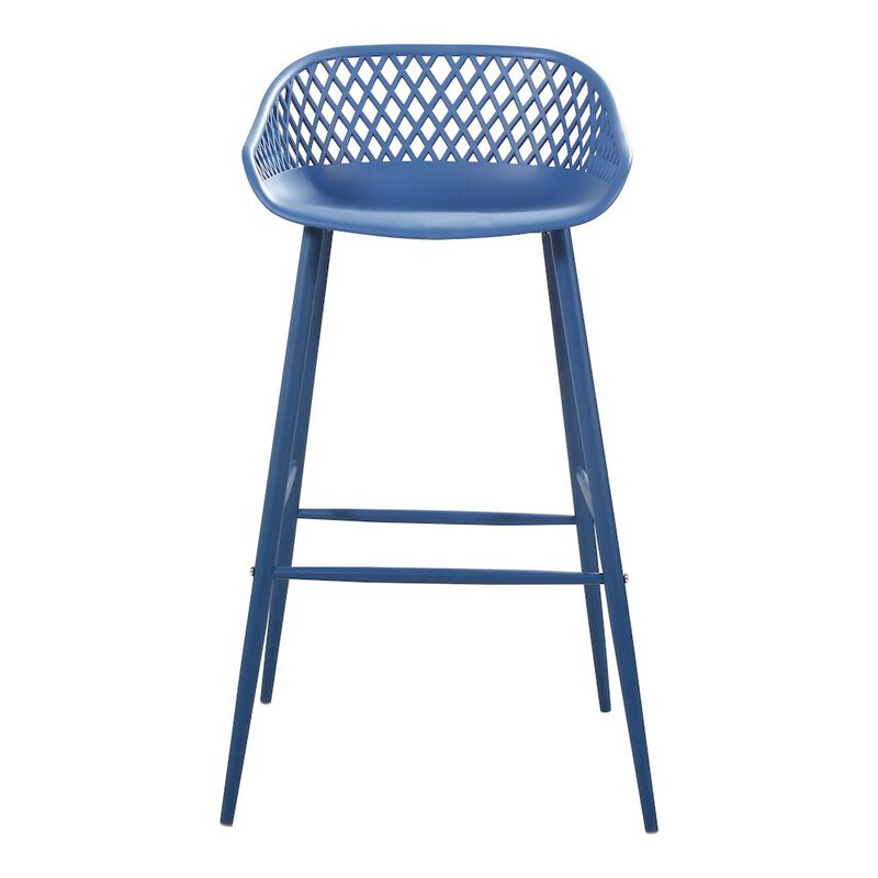 Moe’s Piazza Outdoor Barstool Blue - Set Of Two