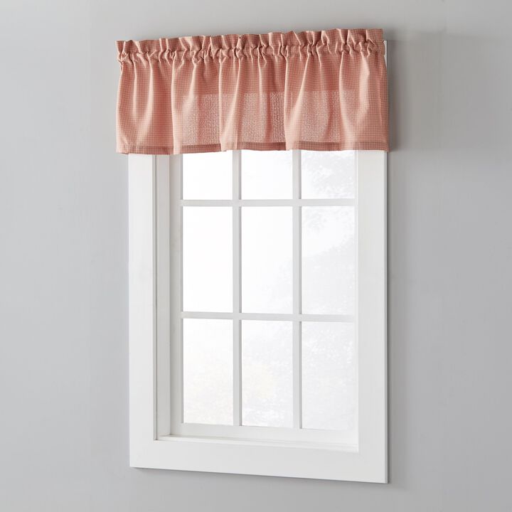 Saturday Knight Ltd Nelson Versatile Tailored Window Valance - 58x13", Rust