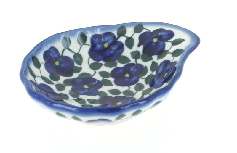 Blue Rose Polish Pottery Hyacinth Shell Dish