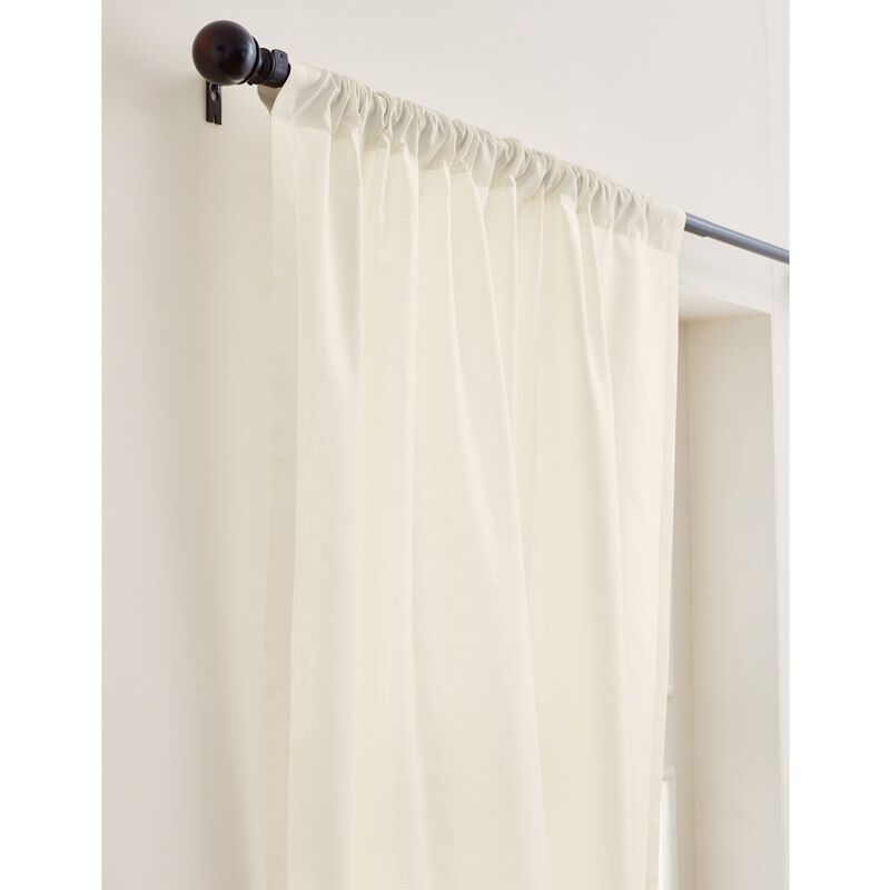 Solino Home Cotton Linen Curtain | Cotton Linen for Thanksgiving, Christmas