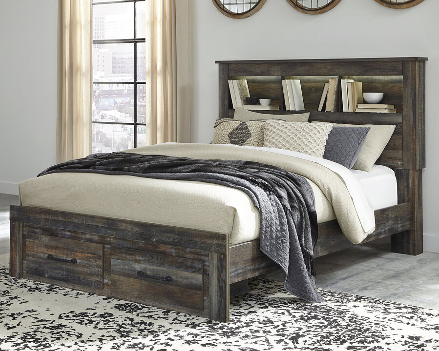 Drystan Queen Bookcase Bed