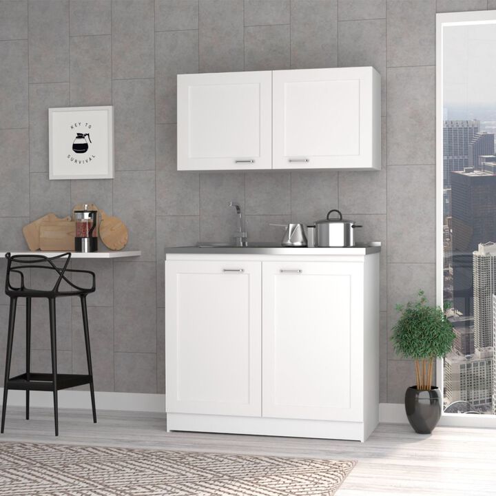 Cabinet Set Zeus, Garage, White