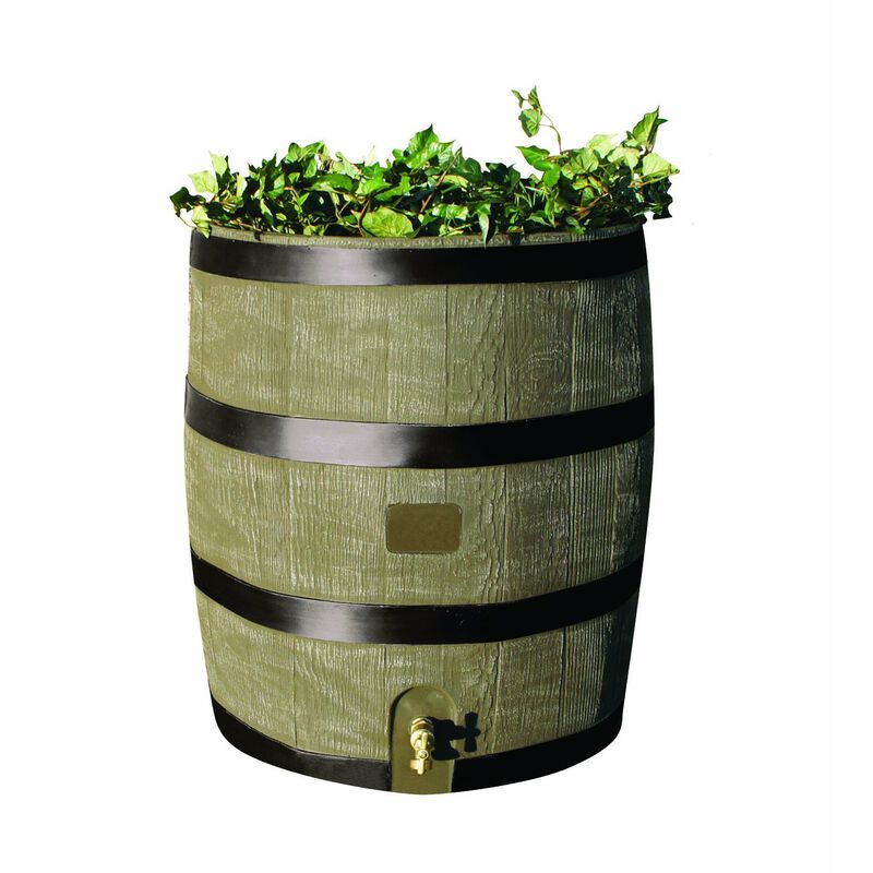 QuikFurn 2-in-1 Rain Barrel Planter