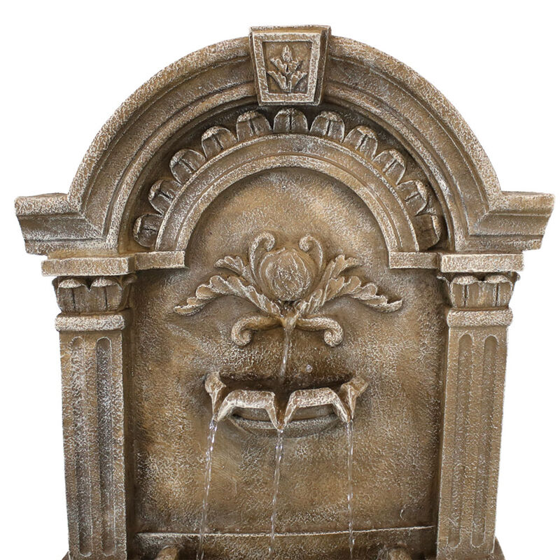 Sunnydaze Ornate Lavello Standing Outdoor Waterfall Fountain - 51 in