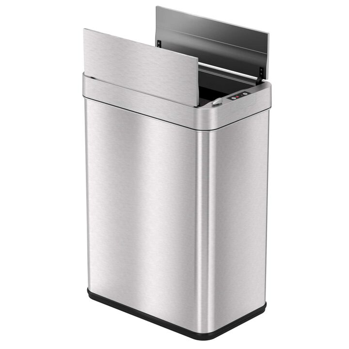 iTouchless 13 Gallon Wings Lid Sensor Trash Can