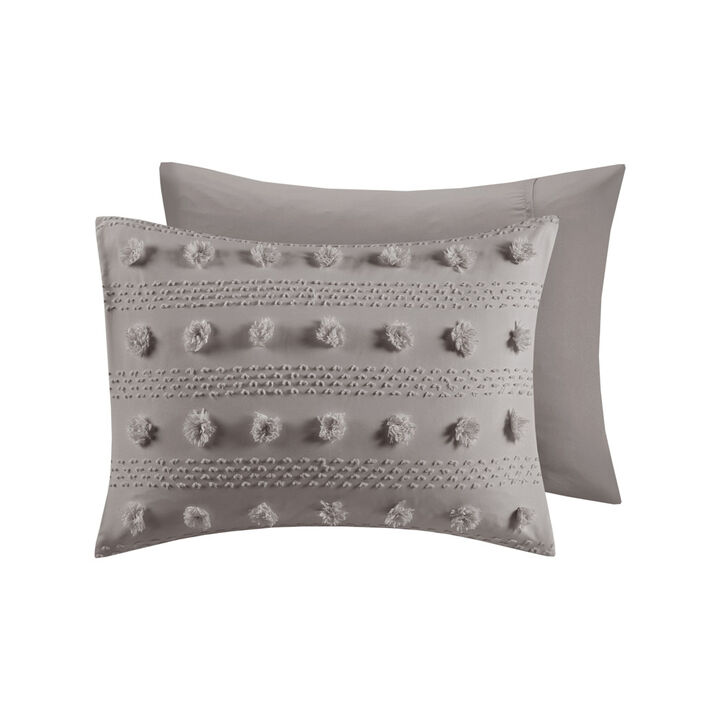 Gracie Mills Carmen Elegant Clip Jacquard Duvet Cover Set