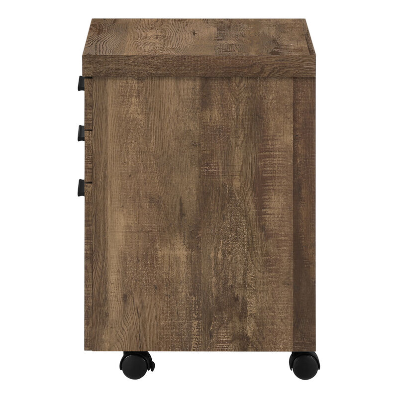 Monarch Specialties I 7400 File Cabinet, Rolling Mobile, Storage Drawers, Printer Stand, Office, Work, Laminate, Brown, Contemporary, Modern