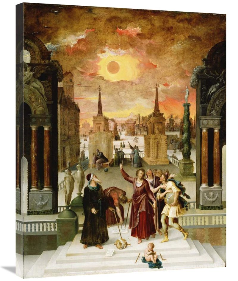 Dionysius the Areopagite Converting the Pagan Philosophers-Canvas Art-24x32