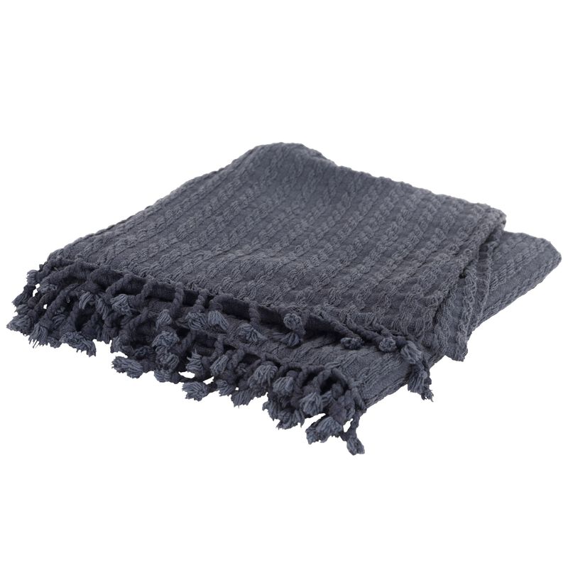 Gray Blue 50" x 60" Throw Blanket