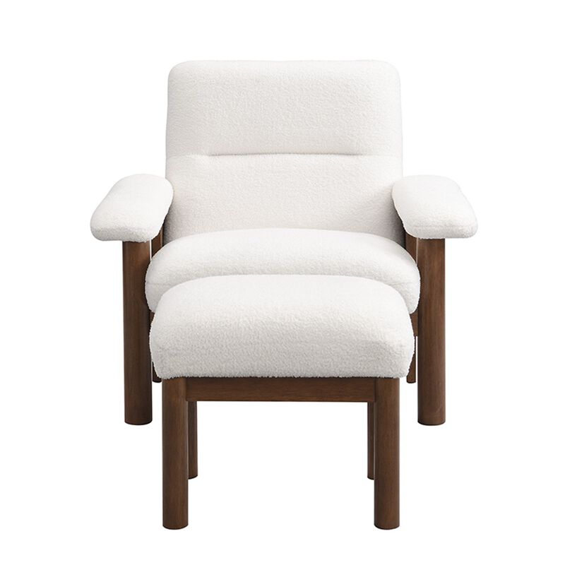 Merax Modern Accent Chair with Ottoman