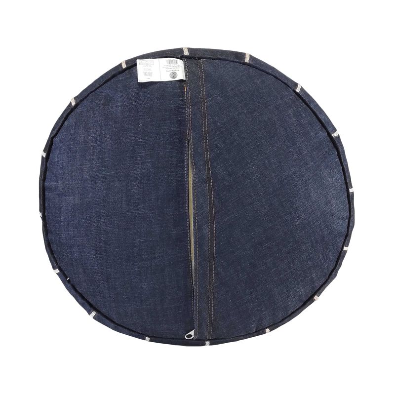 Handmade Moroccan Ottoman, Genuine Leather Pouf