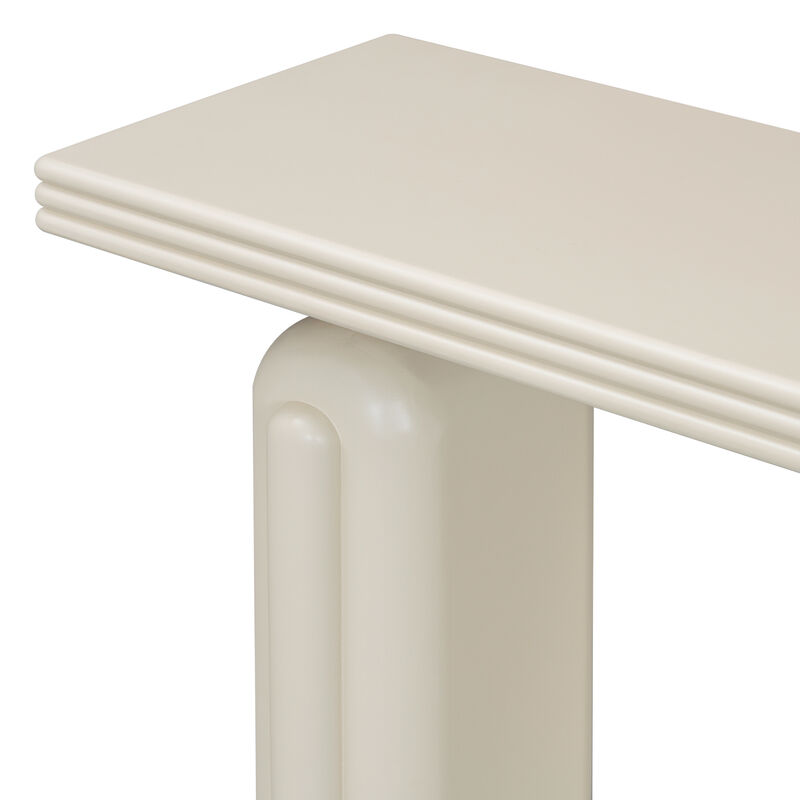 Merax Luxurious Acacia Veneer Console Table