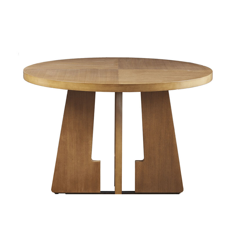 Gracie Mills Dudley Chic Dining Hub 44" Round Pedestal Dining Table