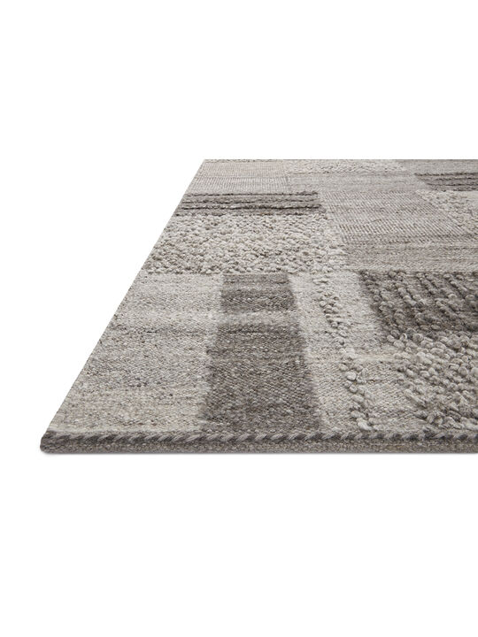 Manfred MAN01 Charcoal/Dove 18" x 18" Sample Rug