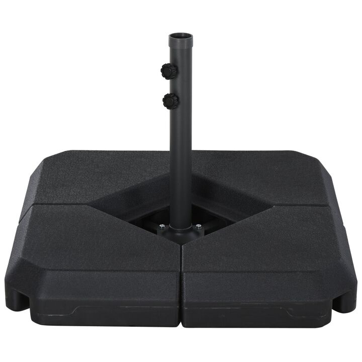 Umbrella Stabilizer: Steel Base with 4 Fillable Weights