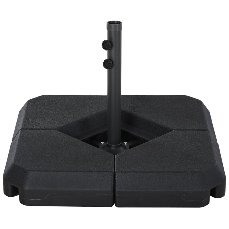 Umbrella Stabilizer: Steel Base with 4 Fillable Weights