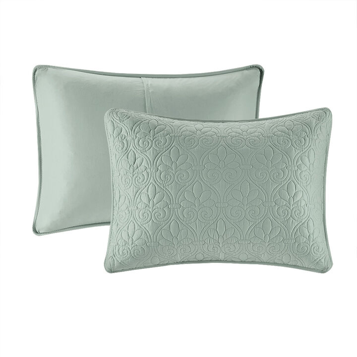 Gracie Mills Sandy Reversible Bedspread Set with Classic Stitch Pattern