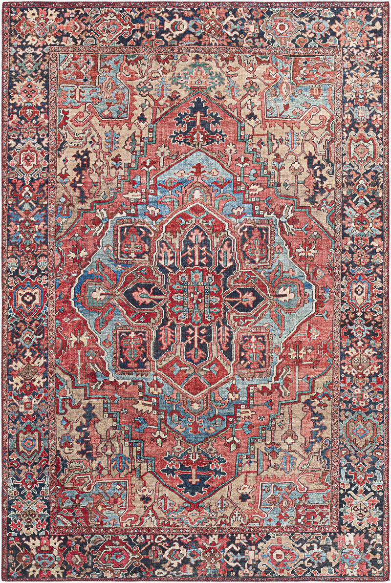 Iris IRS-2310 7'6' x 9'6' Red Rug