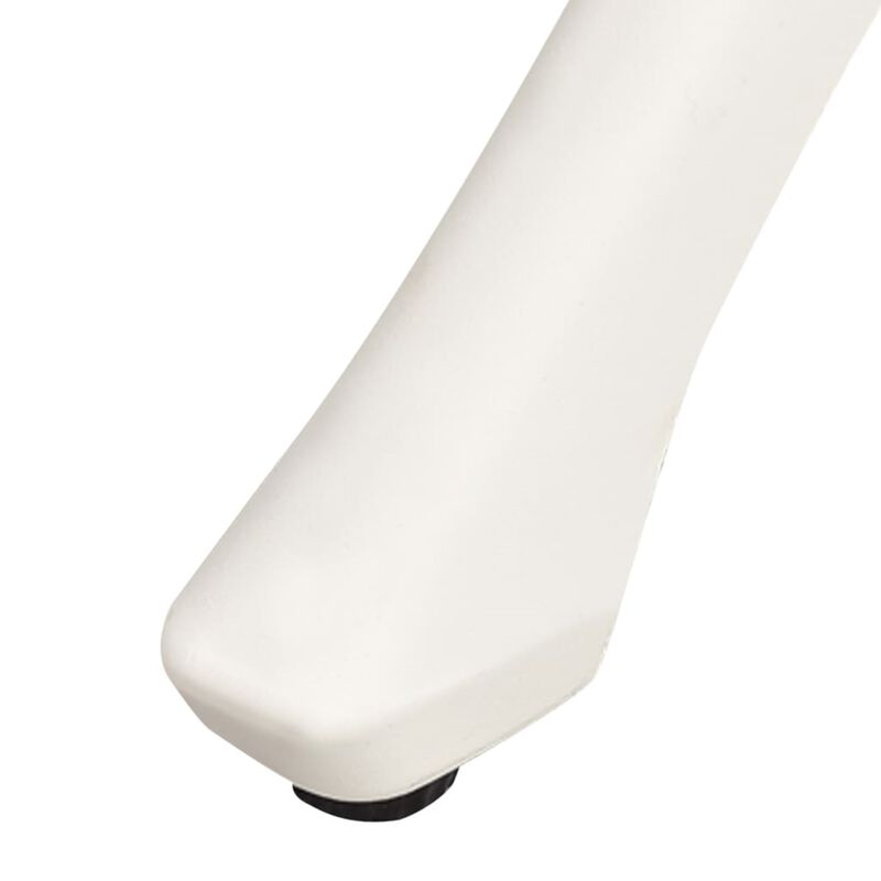 vidaXL Garden Table White 35.4"x35.4"x28.7" Cast Aluminum
