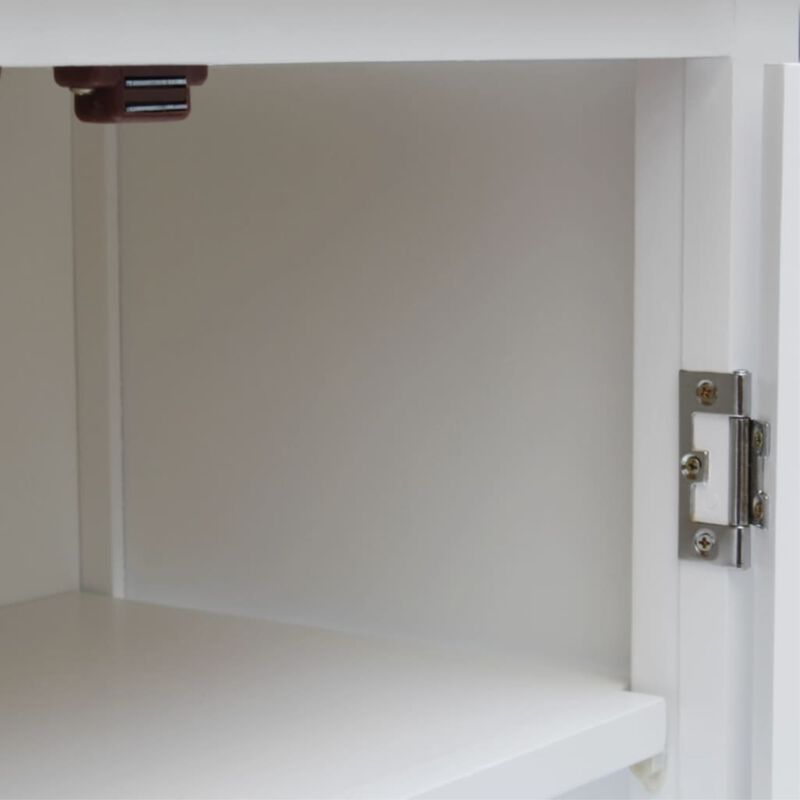 vidaXL Cupboard 27.6"x13.8"x29.5" Solid Oak Wood