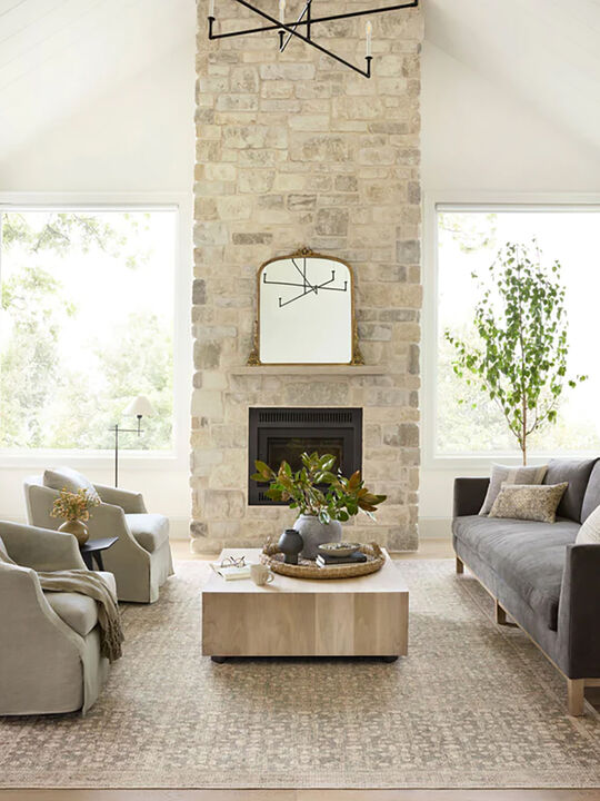 Aubrey AUB04 Sage/Bark 3'9" x 5'6" Rug