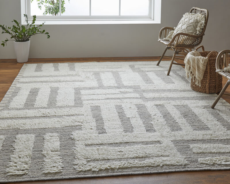 Ashby 8909F Gray/Ivory 9'6" x 13'6" Rug