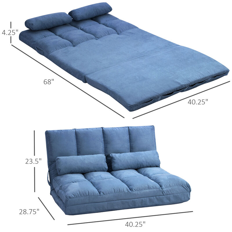 Merax Convertible Floor Sofa Chair Folding Couch Bed