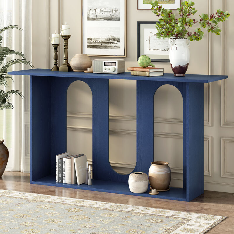Merax Modern Console Table with Shelf