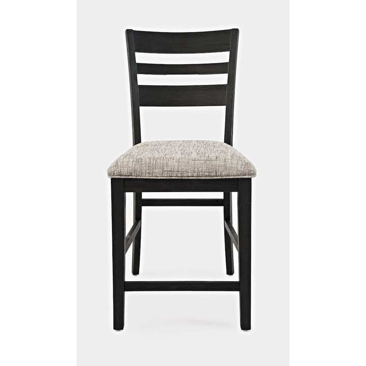 Jofran Altamonte Contemporary Ladderback Upholstered Counter Stool (Set of 2)