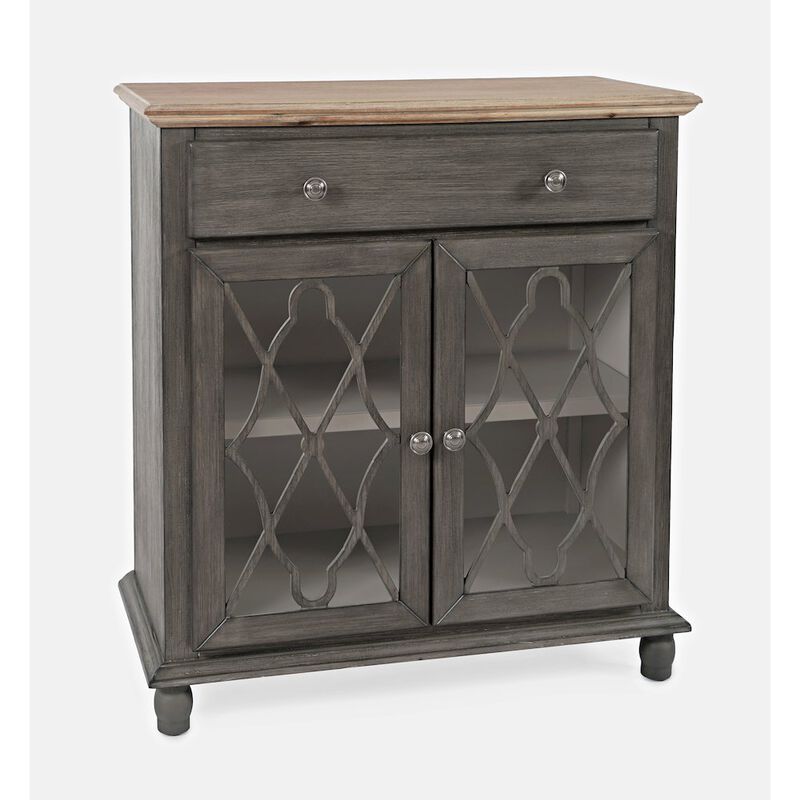 Jofran Aurora Hills Country Wire-Brushed 2 Door Accent Chest