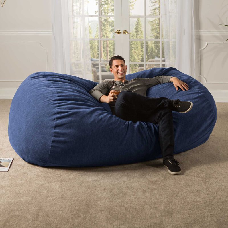 Jaxx 7 Foot Giant Bean Bag Sofa - Premium Chenille