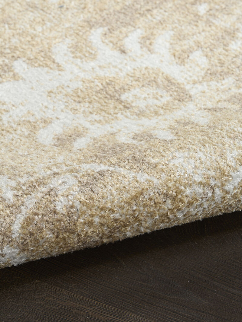 Astra Machine Washable ASW19 Ivory/Gold 4' x 6' Rug