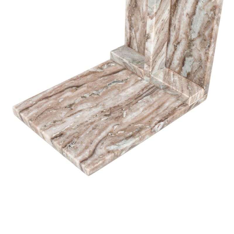 Jofran Bella Modern Luxury Solid Marble End C-Table