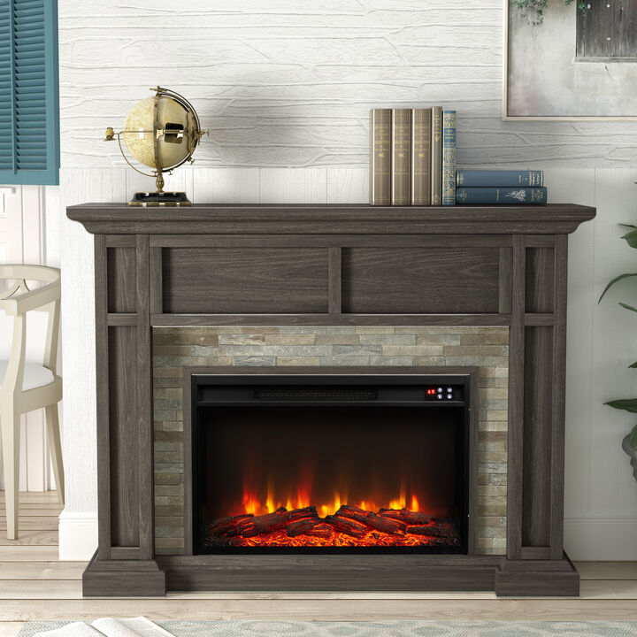 FESTIVO 48" Electric Fireplace with Realistic Flame Effect