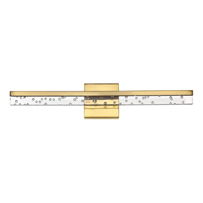 Mario Modern Contemporary Iron/Seeded Acrylic Integrated LED Vanity Light
