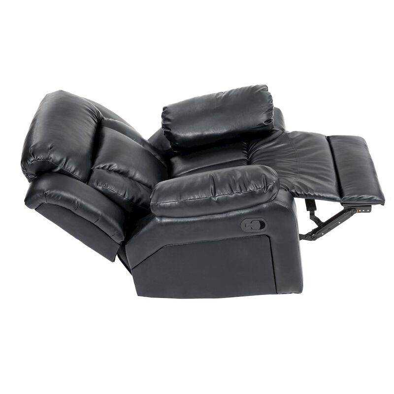 Glory Furniture Daria Rocker Recliner in Black Color