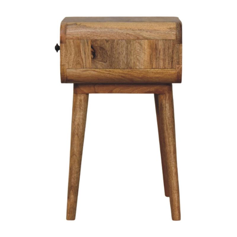Artisan Furniture Solid Wood Avora Mini Oak-ish Nightstand with 1 drawer