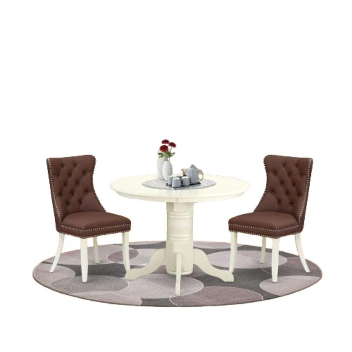 3 Piece Kitchen Table Set for Small Spaces